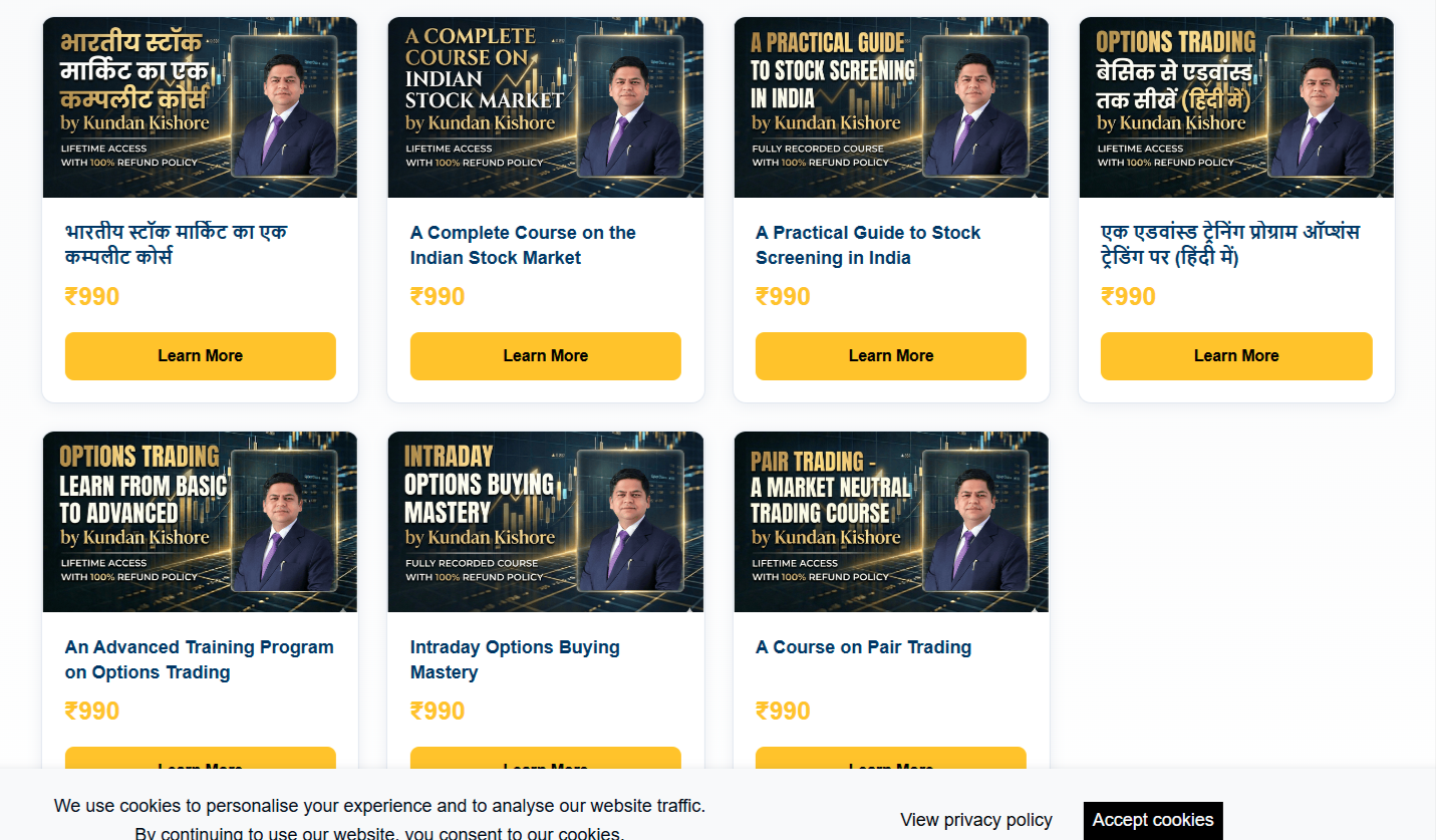 Trading Programs by Kundan Kishore